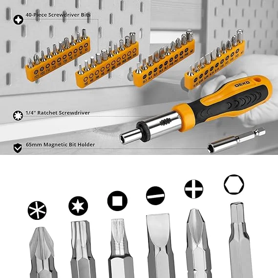 DEKOPRO 228 Piece Socket Wrench Auto Repair Tool - Image 3